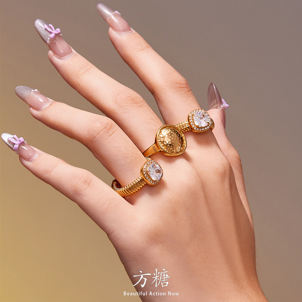 Rounded Zircon Open Rings — design overview 01