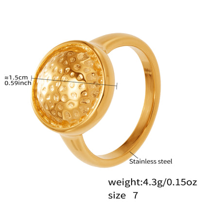 Rounded Zircon Open Rings — dimensions and size reference 08