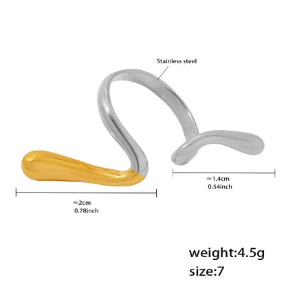 Assorted Sculptural Open Rings — dimensions and size reference 24