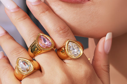 Faceted Stone Statement Rings — design overview 01