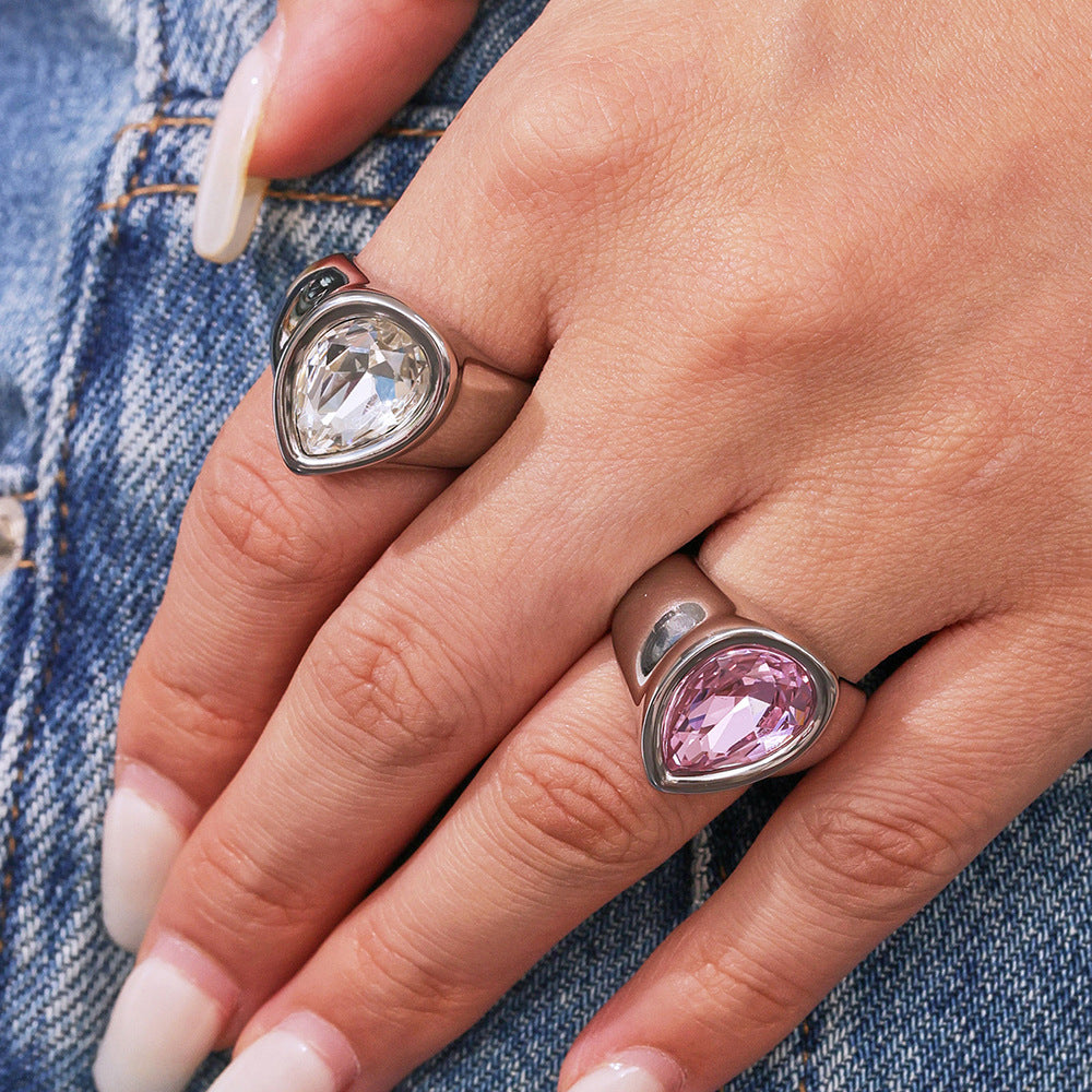 Faceted Stone Statement Rings — flat lay 04