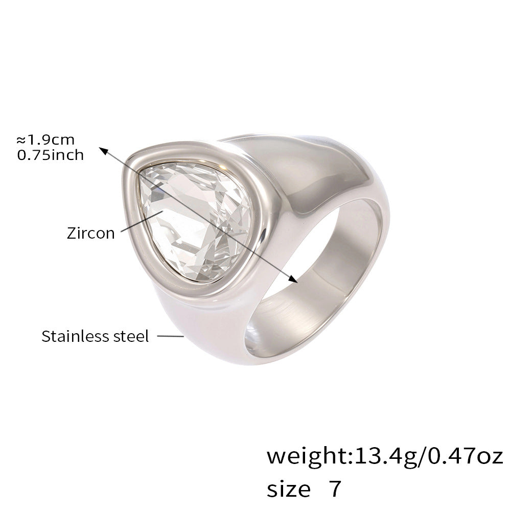 Faceted Stone Statement Rings — dimensions and size reference 08