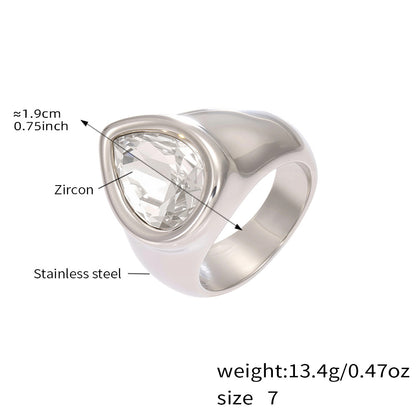 Faceted Stone Statement Rings — dimensions and size reference 08