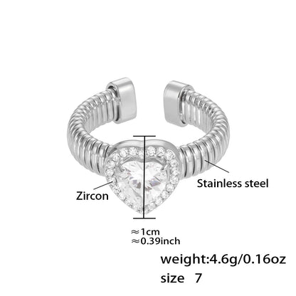 Assorted Heart and Smooth Rings — dimensions and size reference 07
