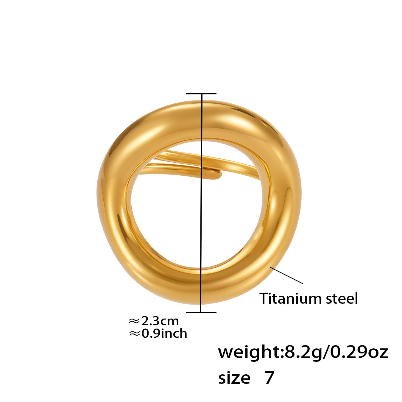 Assorted Heart and Smooth Rings — dimensions and size reference 12