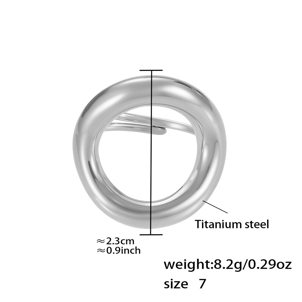 Assorted Heart and Smooth Rings — dimensions and size reference 13