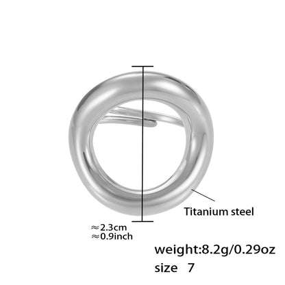 Assorted Heart and Smooth Rings — dimensions and size reference 13