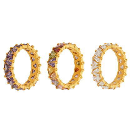 Triangle Zircon Eternity Rings — design overview 05