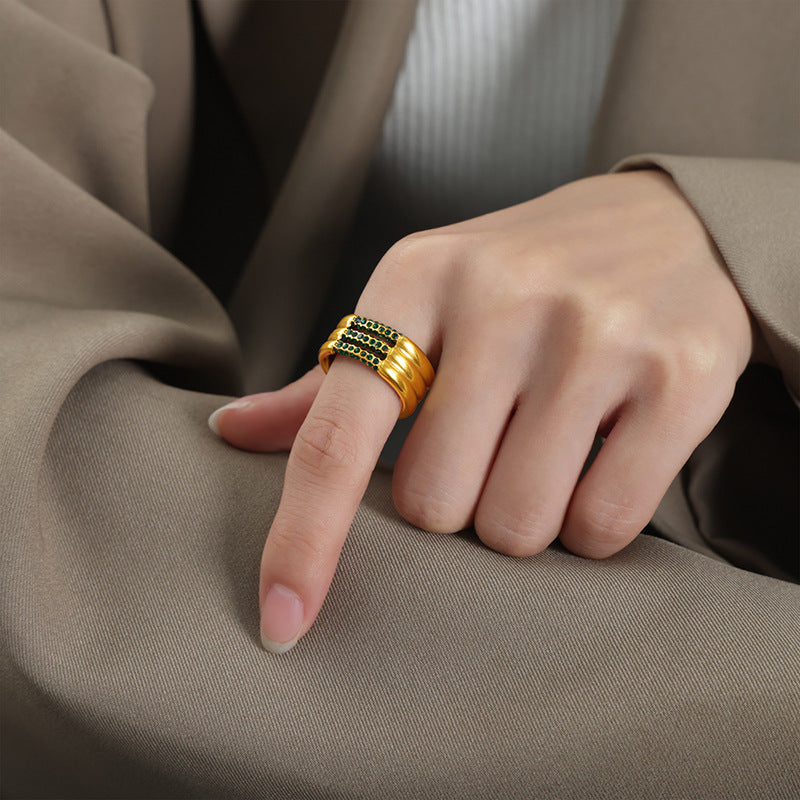 Multiband Czech Stone Rings — dimensions and size reference 07