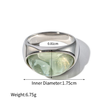 Green and Clear Stone Statement Rings — dimensions and size reference 04