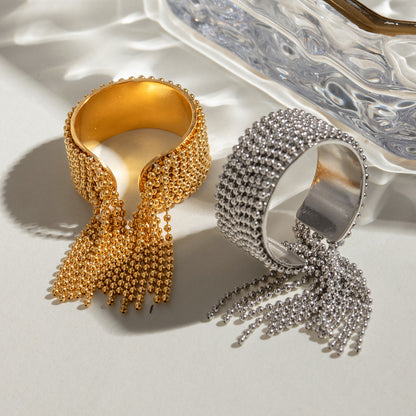 Chain Fringe Open Ring — flat lay 04