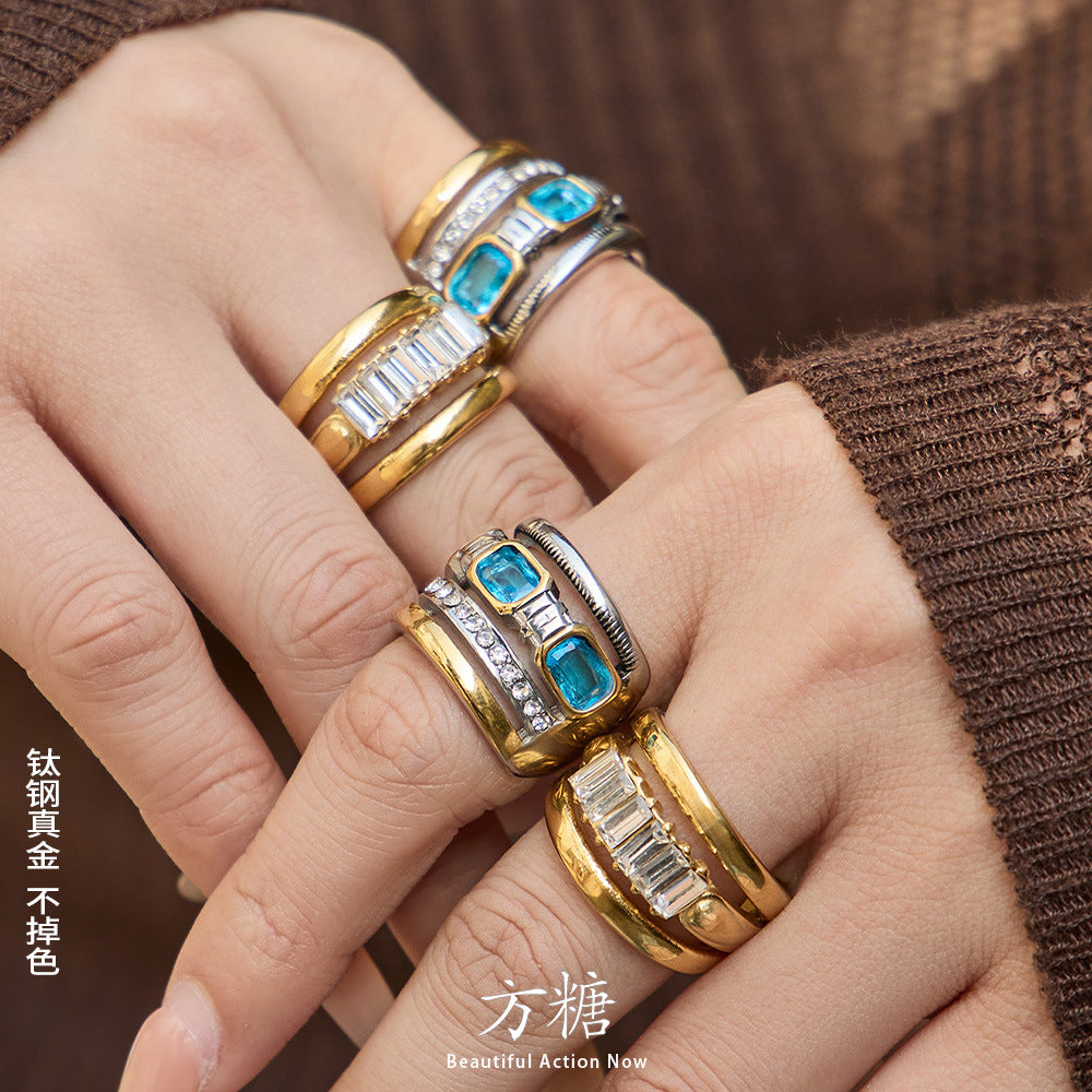 Rectangular Stone Statement Rings — design overview 01