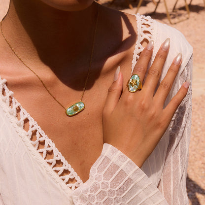 Starfish Stone Statement Ring — styled view 03