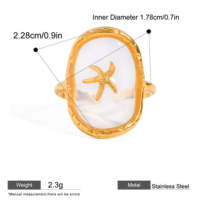 Starfish Stone Statement Ring — dimensions and size reference 07