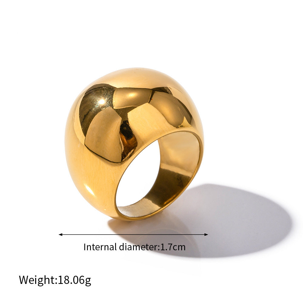 Assorted Sculptural Zircon Rings — dimensions and size reference 09