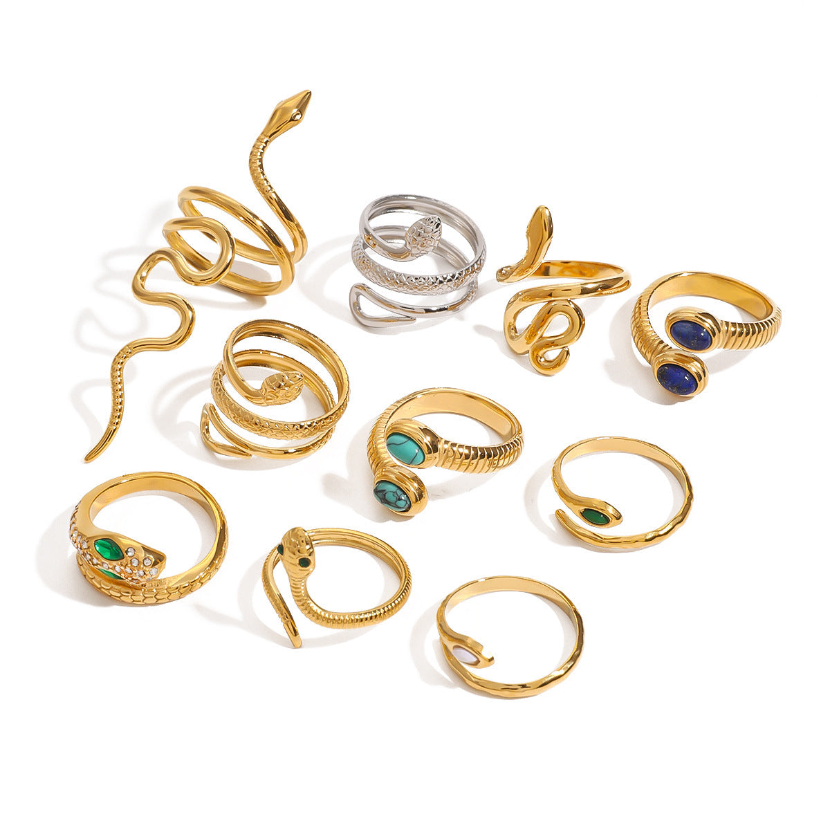 Assorted Snake Rings — design overview 05