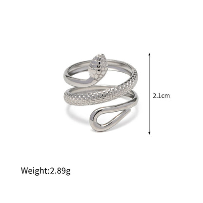 Assorted Snake Rings — dimensions and size reference 08