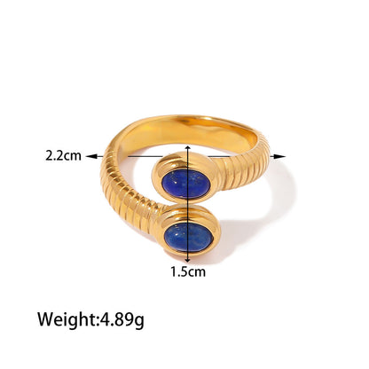 Assorted Snake Rings — dimensions and size reference 10