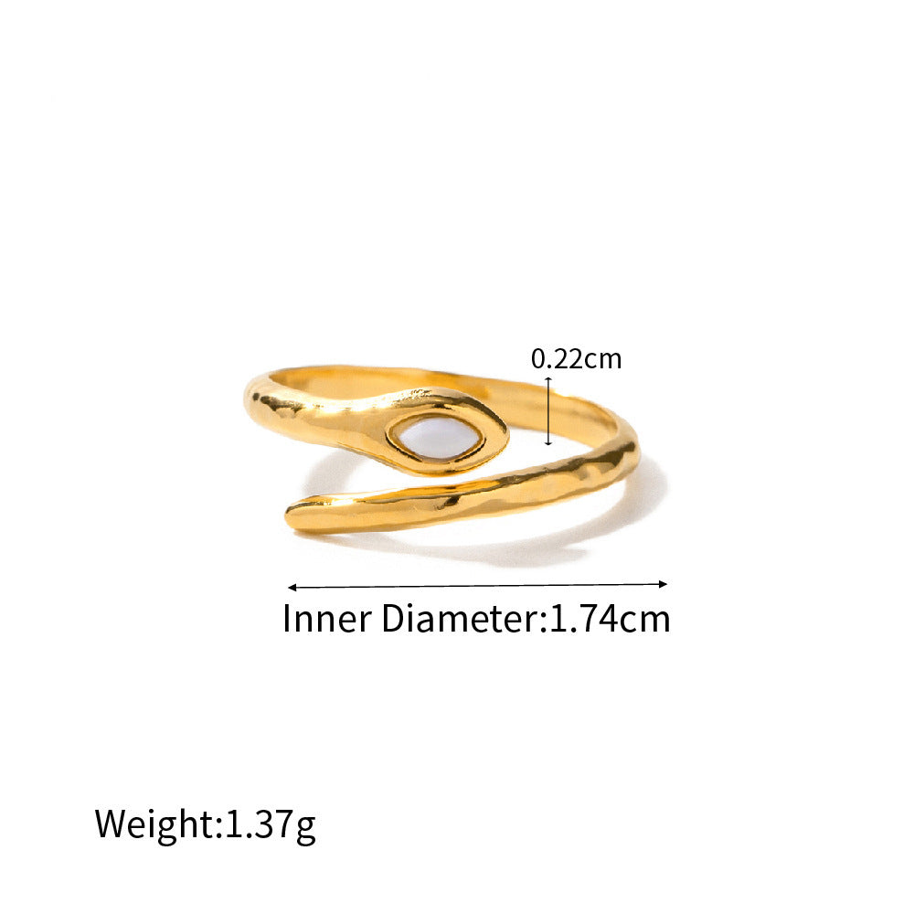 Assorted Snake Rings — dimensions and size reference 14