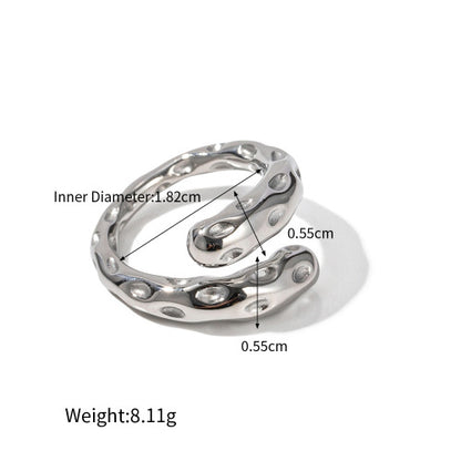 Silver-Tone Sculptural Open Rings — dimensions and size reference 09