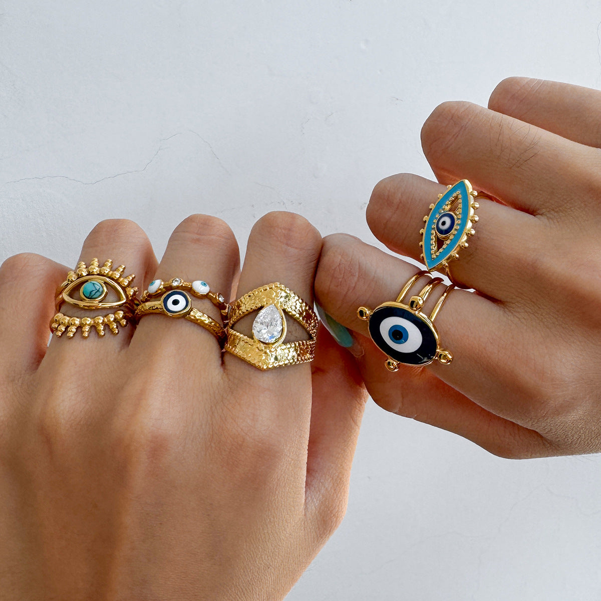 Evil Eye Ring — styled view 02