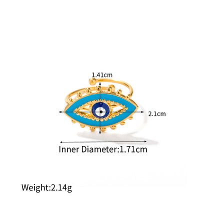 Evil Eye Ring — dimensions and size reference 11