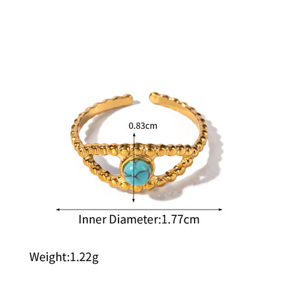 Evil Eye Ring — dimensions and size reference 14
