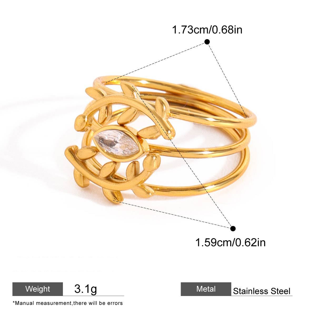 Assorted Stacking Rings — dimensions and size reference 07