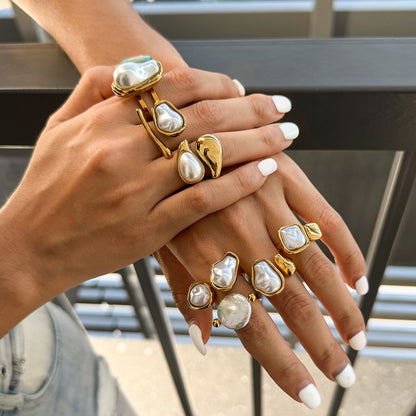 Pearl Statement Rings — flat lay 04