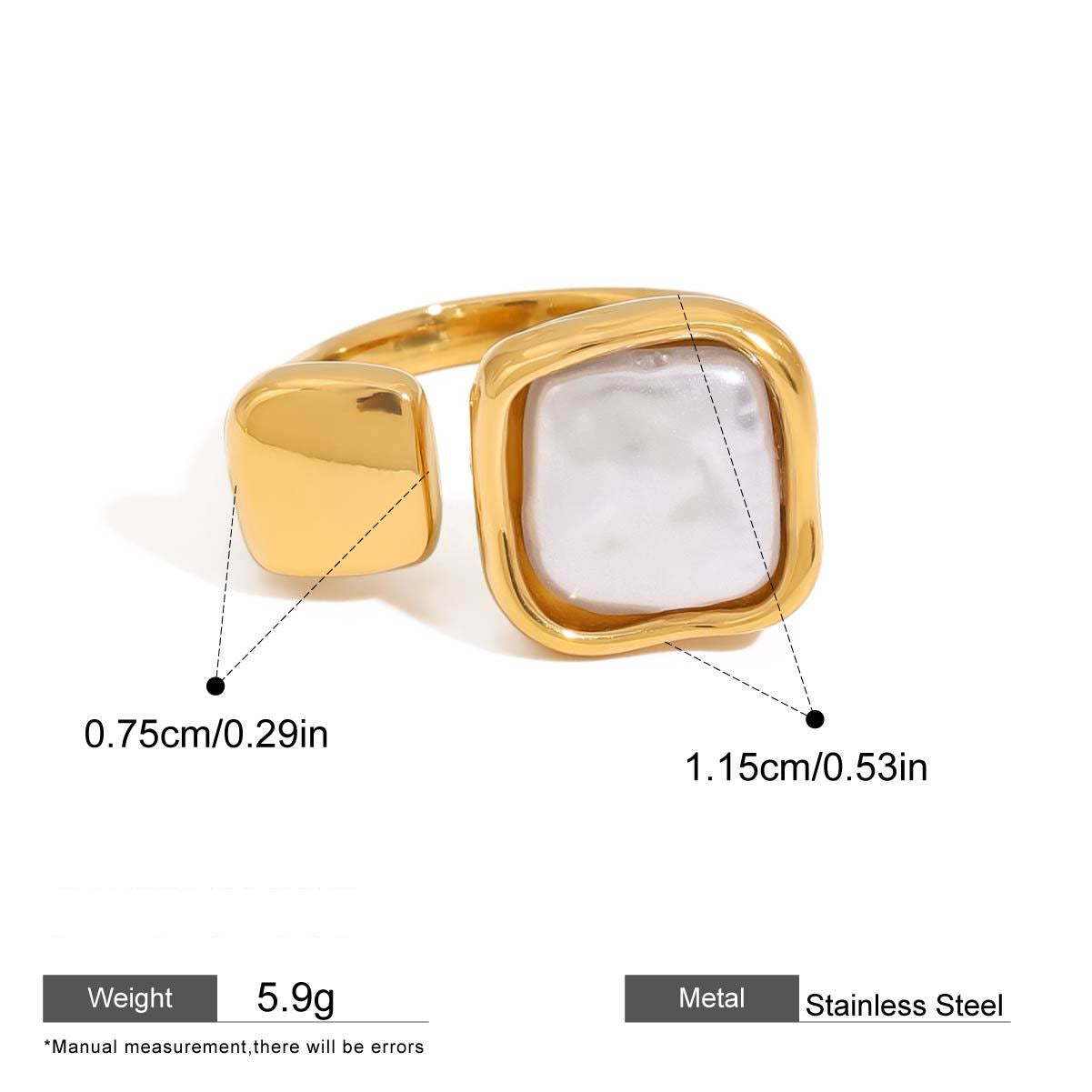 Pearl Statement Rings — dimensions and size reference 06