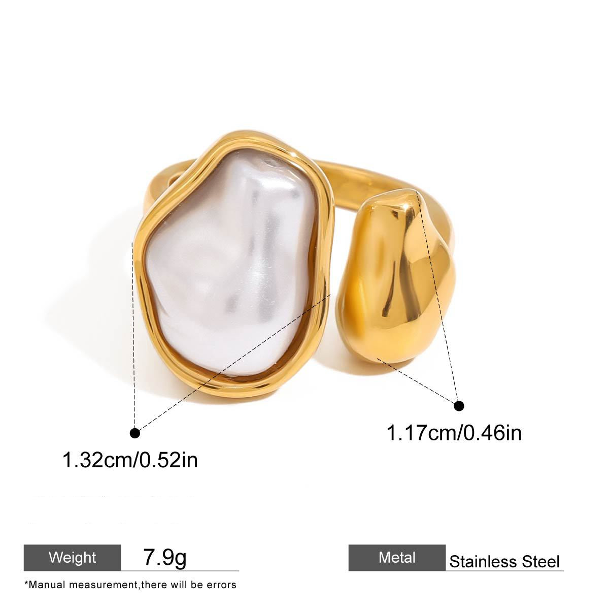 Pearl Statement Rings — dimensions and size reference 07