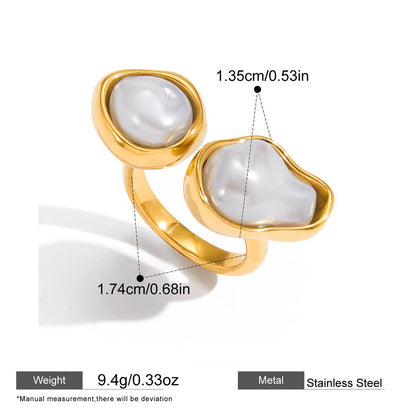 Pearl Statement Rings — dimensions and size reference 11