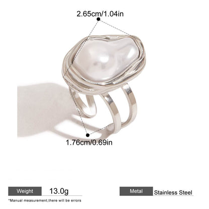 Pearl Statement Rings — dimensions and size reference 15