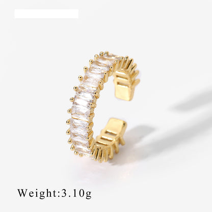 Assorted Gold-Tone Zircon Rings — dimensions and size reference 09