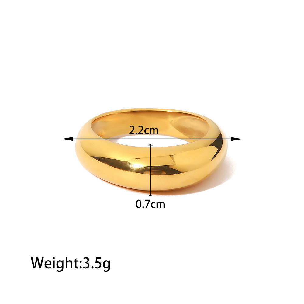 Assorted Gold-Tone Zircon Rings — dimensions and size reference 11