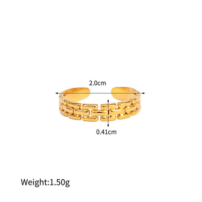 Assorted Gold-Tone Zircon Rings — dimensions and size reference 13