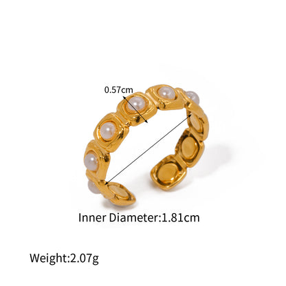 Assorted Gold-Tone Zircon Rings — dimensions and size reference 27