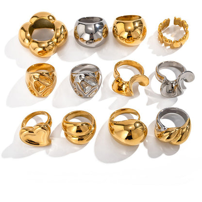 Two-Tone Sculptural Statement Rings — design overview 01
