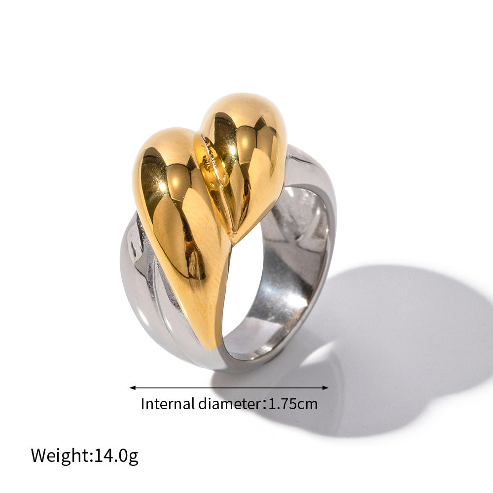 Two-Tone Sculptural Statement Rings — dimensions and size reference 07