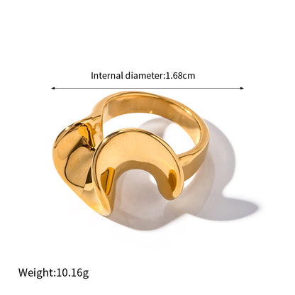 Two-Tone Sculptural Statement Rings — dimensions and size reference 09