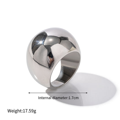 Two-Tone Sculptural Statement Rings — dimensions and size reference 11