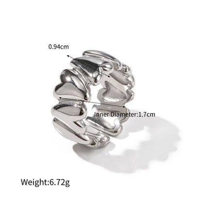 Two-Tone Sculptural Statement Rings — dimensions and size reference 13
