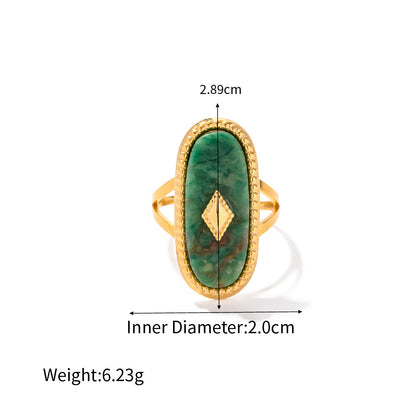 Rectangular Stone Rings — dimensions and size reference 07