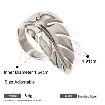 Assorted Textured Statement Rings — dimensions and size reference 12