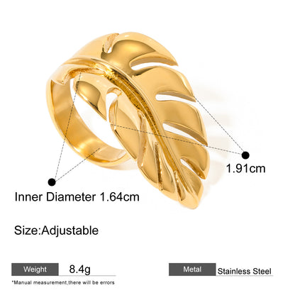 Assorted Textured Statement Rings — dimensions and size reference 13