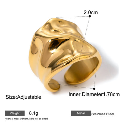 Assorted Textured Statement Rings — dimensions and size reference 15