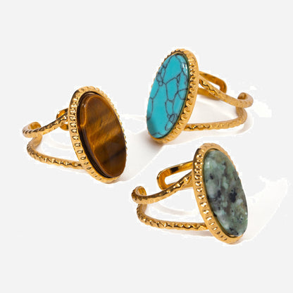 Oval Stone Statement Rings — design overview 01