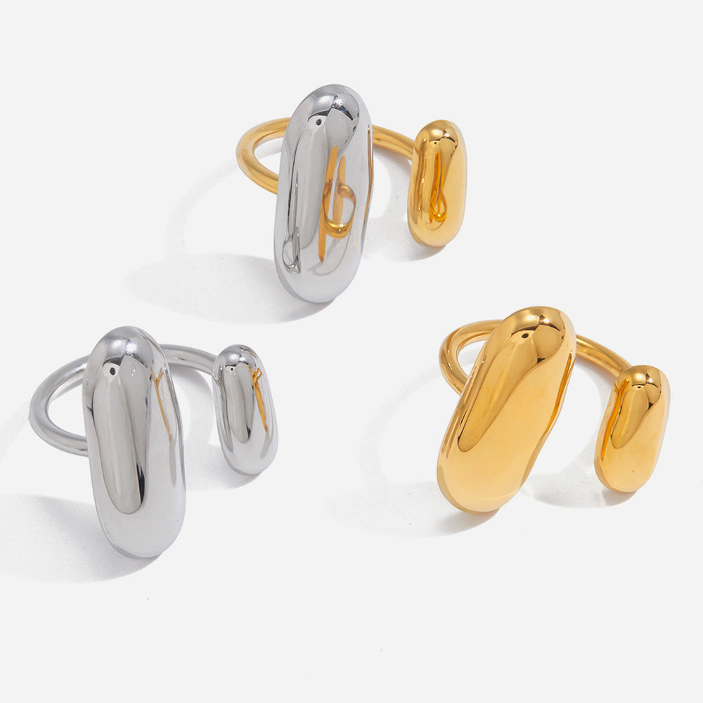Two-Tone Oval Open Rings — design overview 01
