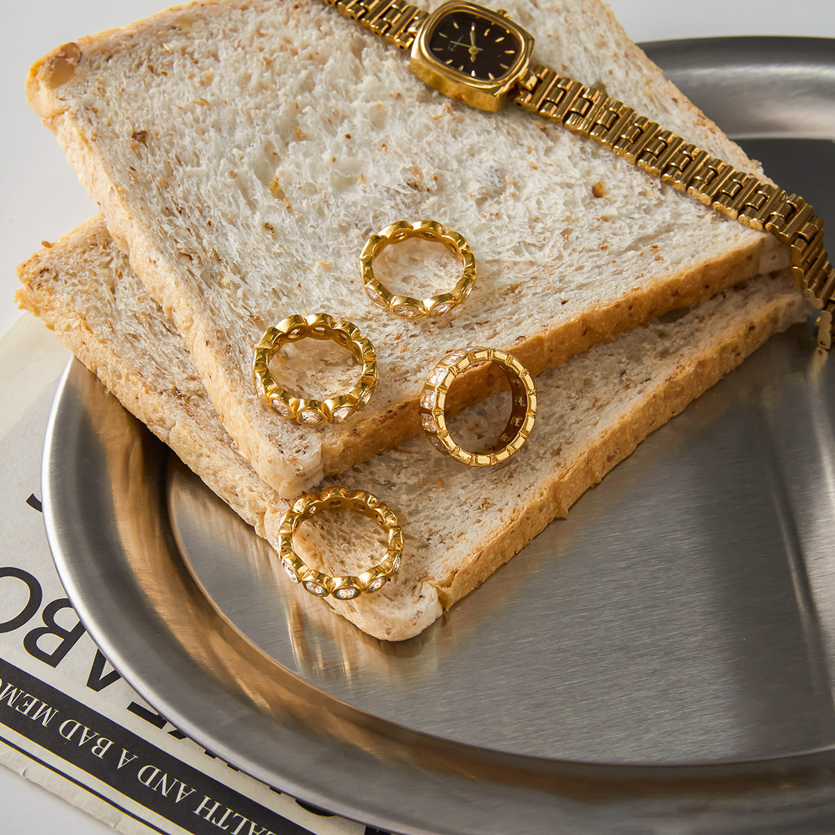 Zircon Eternity Rings — flat lay 04