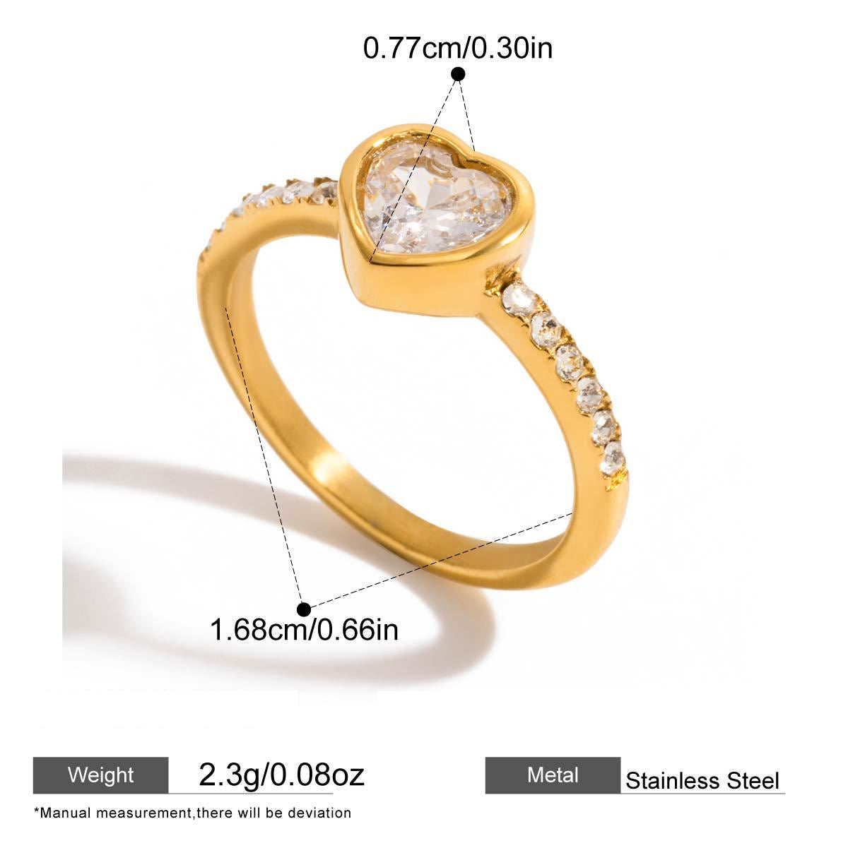 Zircon and Chain Ring — dimensions and size reference 12